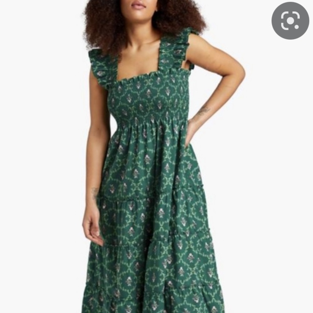 Hill House Emerald Trellis Nap Dress (XS)